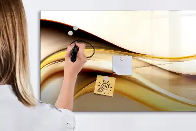 Lavagna magnetica per disegnare motivo astrazione di onde