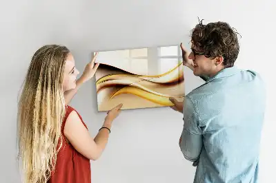 Lavagna magnetica per disegnare motivo astrazione di onde