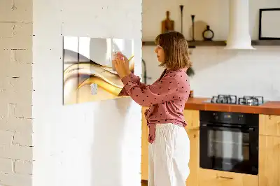 Lavagna magnetica per disegnare motivo astrazione di onde