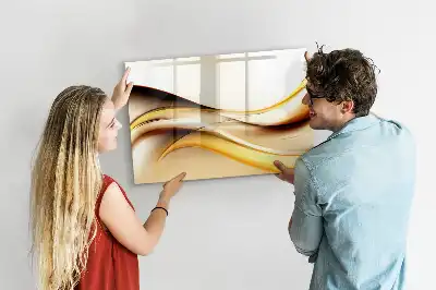 Lavagna magnetica per disegnare motivo astrazione di onde