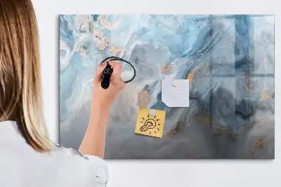 Lavagna magnetica per scrivere con motivo marmorizzato