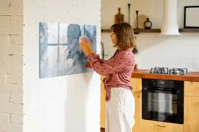 Lavagna magnetica per scrivere con motivo marmorizzato