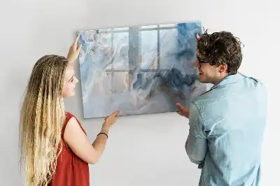 Lavagna magnetica per scrivere con motivo marmorizzato
