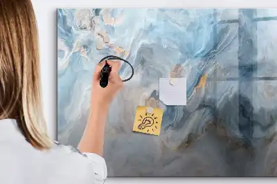 Lavagna magnetica per scrivere con motivo marmorizzato