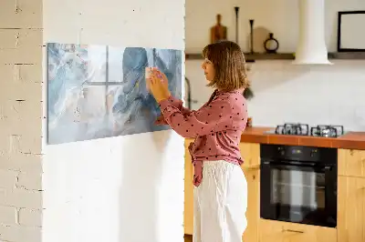 Lavagna magnetica per scrivere con motivo marmorizzato