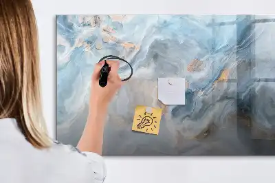Lavagna magnetica per scrivere con motivo marmorizzato