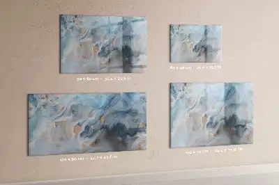 Lavagna magnetica per scrivere con motivo marmorizzato