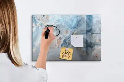 Lavagna magnetica per scrivere con motivo marmorizzato