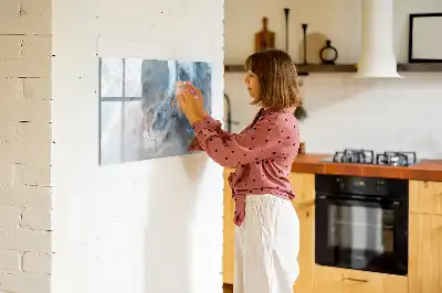 Lavagna magnetica per scrivere con motivo marmorizzato
