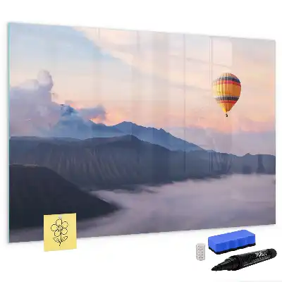Lavagna magnetica per scrivere decorata con un bel paesaggio
