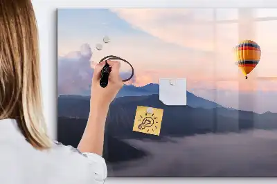Lavagna magnetica per scrivere decorata con un bel paesaggio