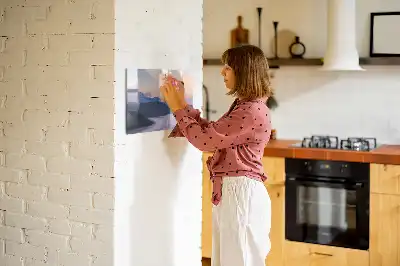 Lavagna magnetica per scrivere decorata con un bel paesaggio