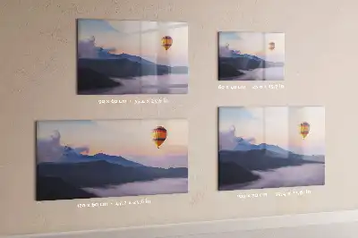 Lavagna magnetica per scrivere decorata con un bel paesaggio