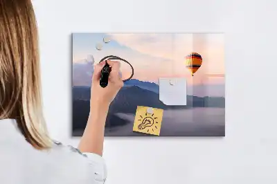 Lavagna magnetica per scrivere decorata con un bel paesaggio
