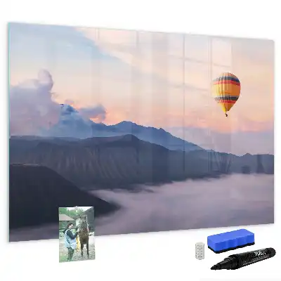 Lavagna magnetica per scrivere decorata con un bel paesaggio