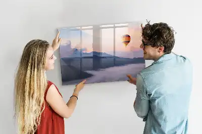 Lavagna magnetica per scrivere decorata con un bel paesaggio