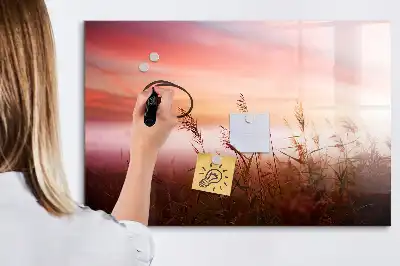 Lavagna magnetica per scrivere motivo Mattina nebbiosa