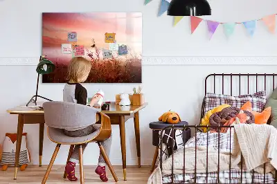 Lavagna magnetica per scrivere motivo Mattina nebbiosa