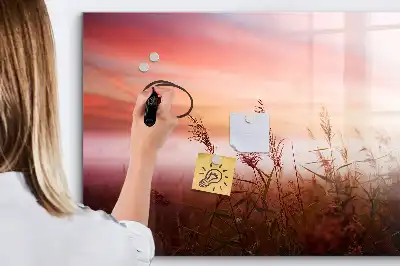 Lavagna magnetica per scrivere motivo Mattina nebbiosa