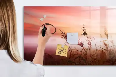 Lavagna magnetica per scrivere motivo Mattina nebbiosa
