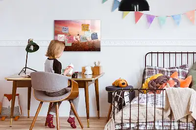 Lavagna magnetica per scrivere motivo Mattina nebbiosa