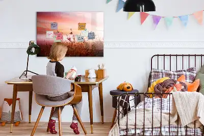 Lavagna magnetica per scrivere motivo Mattina nebbiosa