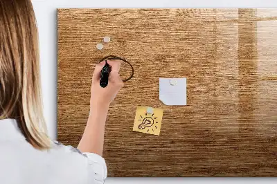 Lavagna magnetica per scrivere in legno chiaro