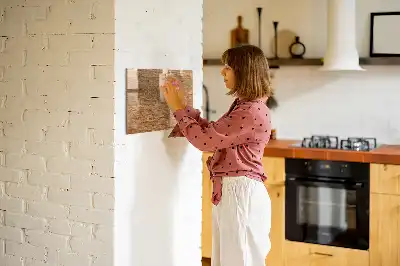 Lavagna magnetica per scrivere in legno chiaro