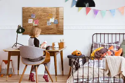 Lavagna magnetica per scrivere in legno chiaro
