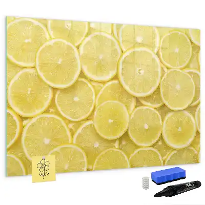 Lavagna magnetica per disegnare modello con decorazione a fette di limone