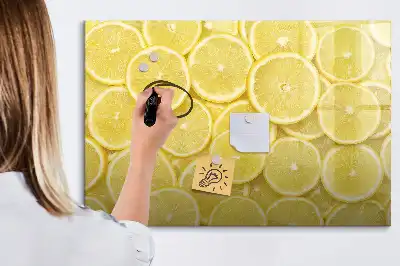 Lavagna magnetica per disegnare modello con decorazione a fette di limone