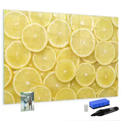 Lavagna magnetica per disegnare modello con decorazione a fette di limone