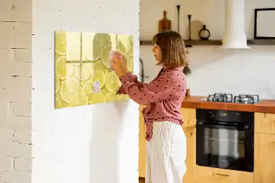 Lavagna magnetica per disegnare modello con decorazione a fette di limone