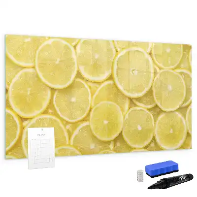 Lavagna magnetica per disegnare modello con decorazione a fette di limone