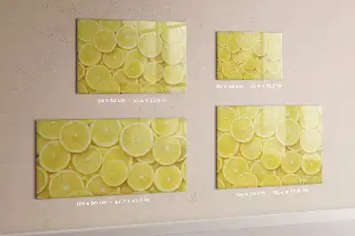 Lavagna magnetica per disegnare modello con decorazione a fette di limone