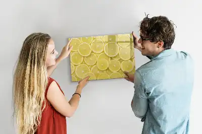 Lavagna magnetica per disegnare modello con decorazione a fette di limone