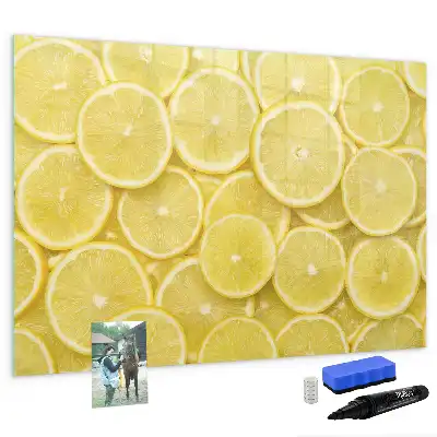 Lavagna magnetica per disegnare modello con decorazione a fette di limone