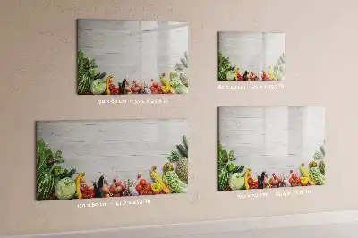 Lavagna magnetica per disegnare verdure sulla tavola