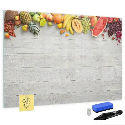 Lavagna magnetica per disegnare con motivo frutta sulla tavola