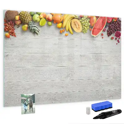 Lavagna magnetica per disegnare con motivo frutta sulla tavola