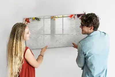 Lavagna magnetica per disegnare con motivo frutta sulla tavola