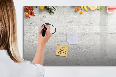 Lavagna magnetica per disegnare con motivo frutta sulla tavola