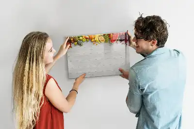 Lavagna magnetica per disegnare con motivo frutta sulla tavola