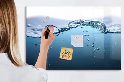 Lavagna magnetica per disegnare modello Dettaglio d'acqua