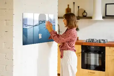 Lavagna magnetica per disegnare modello Dettaglio d'acqua