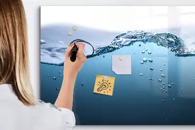 Lavagna magnetica per disegnare modello Dettaglio d'acqua