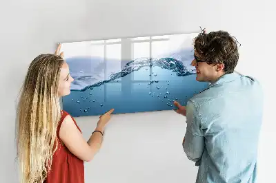 Lavagna magnetica per disegnare modello Dettaglio d'acqua
