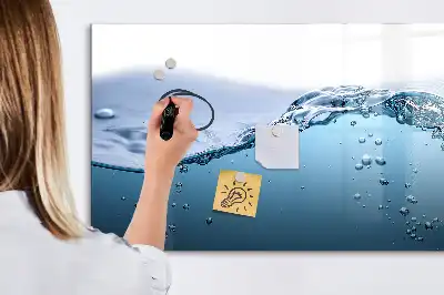 Lavagna magnetica per disegnare modello Dettaglio d'acqua