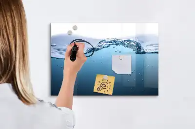 Lavagna magnetica per disegnare modello Dettaglio d'acqua