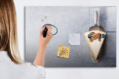 Lavagna magnetica per disegnare a forma di fetta di torta